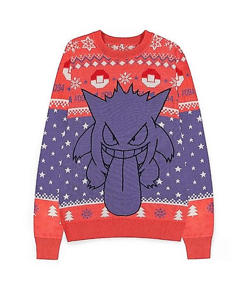 POKÉMON Weihnachtspullover Gengar Christmas Sweater Strickpullover günstig online kaufen