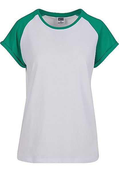 URBAN CLASSICS Kurzarmshirt Urban Classics Damen Ladies Contrast Raglan Tee günstig online kaufen