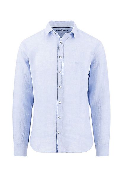 FYNCH-HATTON Leinenhemd mit Logo Stickerei günstig online kaufen