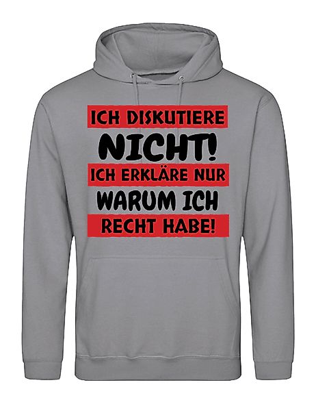 Youth Designz Kapuzenpullover "Ich diskutiere nicht" günstig online kaufen