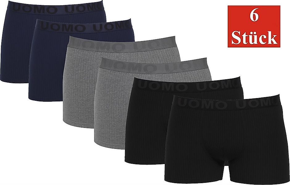 EloModa Boxershorts Herren Boxershorts 6er Pack – Baumwolle mit Elasthan – günstig online kaufen