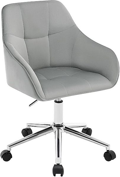 Woltu Bürostuhl (1 St), Homeoffice Stuhl, höhenverstellbar, Samtsitz günstig online kaufen