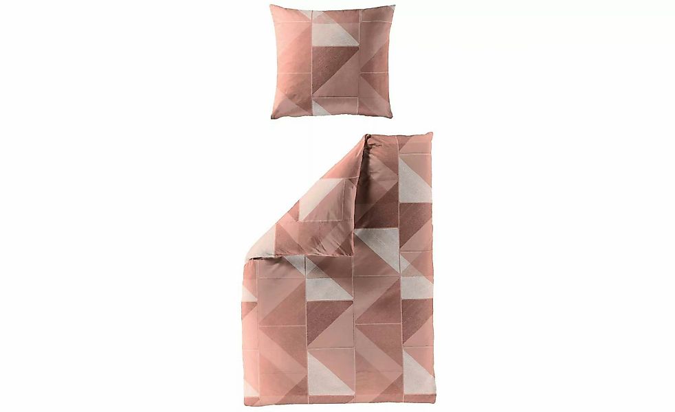 Bierbaum Mako-Satin Bettwäsche   ¦ rot ¦ Maße (cm): B: 135 H: 1 Bettwaren > günstig online kaufen