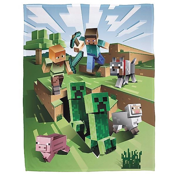 Wohndecke Minecraft 160x200 cm, Sofadecke für günstig online kaufen