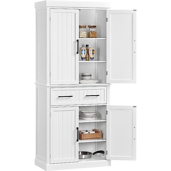 Yaheetech Küchenbuffet Küchenschrank mit Höhenverstellbaren Regalbretter günstig online kaufen
