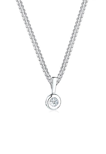 Elli DIAMONDS Kette mit Anhänger Kreis günstig online kaufen