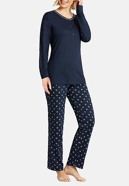 Hajo Pyjama Klima Komfort (Set, 2 tlg) Schlafanzug - Baumwolle - Atmungsakt günstig online kaufen