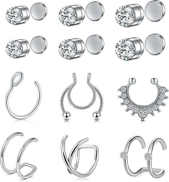 AVYRING Nasenpiercing Fake Nasenring Set 7 günstig online kaufen
