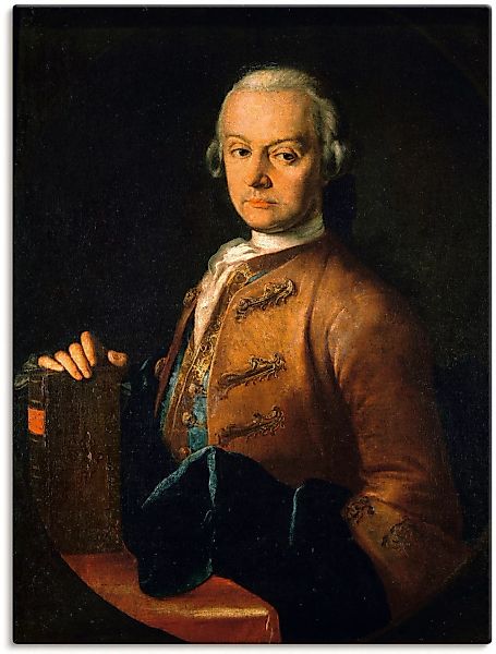 Artland Leinwandbild "Bildnis Leopold Mozart. Um 1765", Menschen, (1 St.), günstig online kaufen