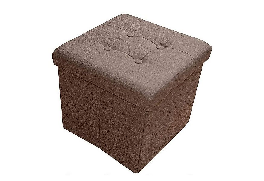 Natsen Sitzhocker mit Stauraum faltbare Sitzwürfel (Sitztruhe aus Leinen, 3 günstig online kaufen