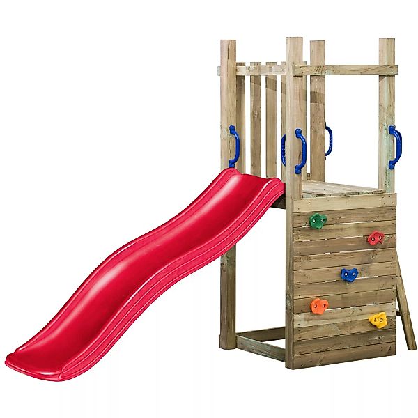 SwingKing Spielturm Irma mit Rutsche Rot 70 cm x 160 cm x 175 cm günstig online kaufen