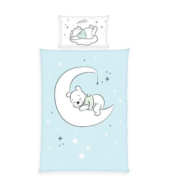 Herding Babybettwäsche 100x135cm Winnie Pooh Mond günstig online kaufen