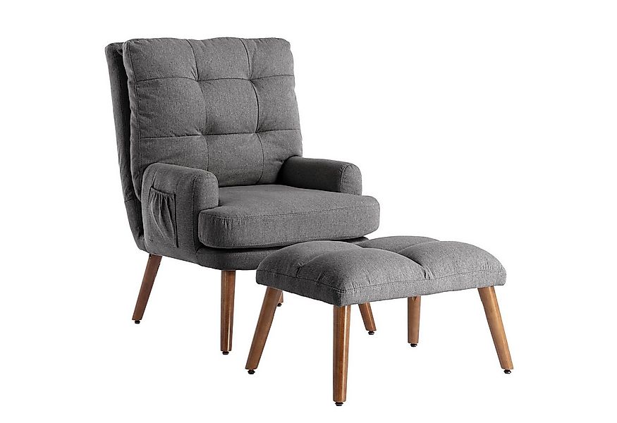 Merax Relaxsessel mit Hocker und verstellbarer Rückenlehne (1-St., bestehen günstig online kaufen