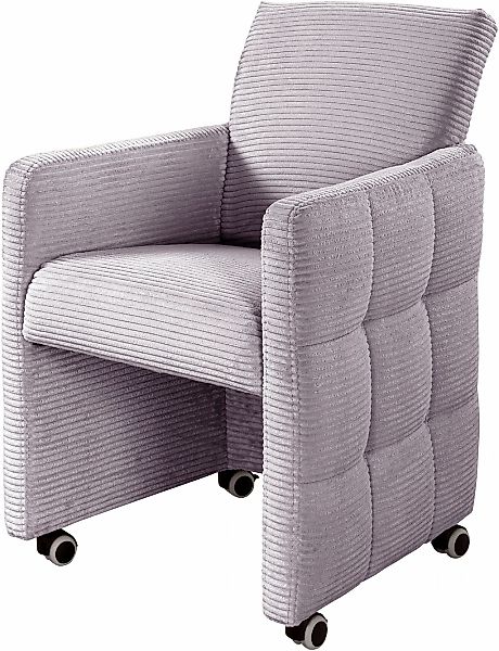 exxpo - sofa fashion Esszimmersessel "Barista, Loungesessel auf Rollen mit günstig online kaufen