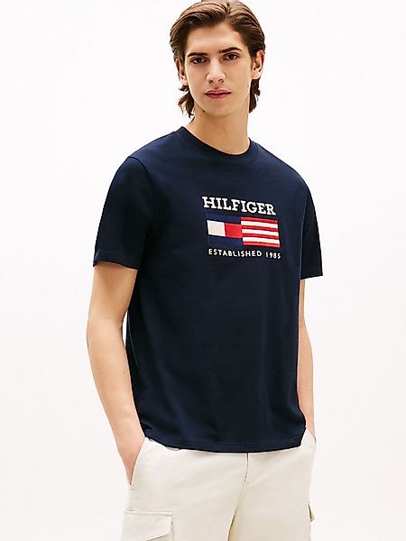 Tommy Hilfiger T-Shirt AMERICANA MONOTYPE FLAG BOX TEE Mit markanter Sticke günstig online kaufen