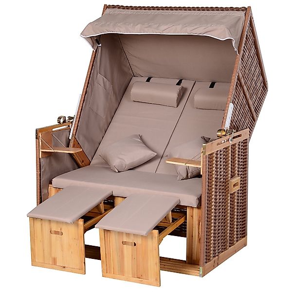 Outsunny Strandkorb Volllieger, BxTxH: 118x190x150 cm, günstig online kaufen