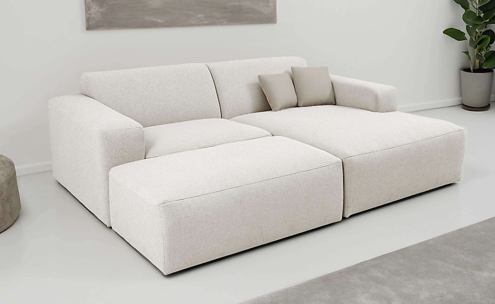 INOSIGN Ecksofa "Koa,228cm, L-Form, Modulsofa, Webstoff, Cord", Designsofa, günstig online kaufen