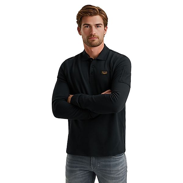 PME Legend Herren Poloshirt LONG SLEEVE POLO AMERICAN CLASSIC - Regular Fit günstig online kaufen