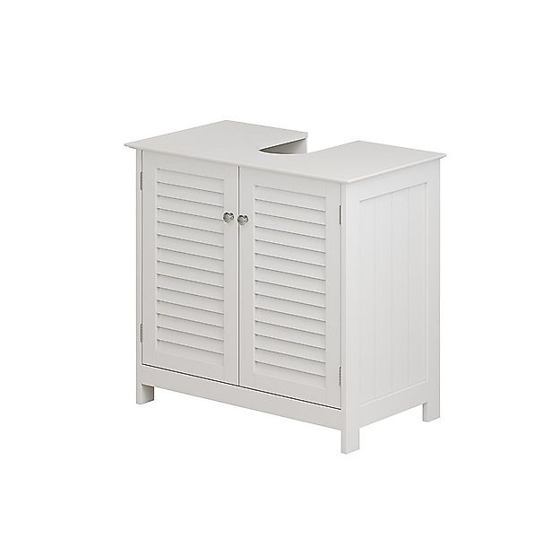 Vicco Waschbeckenunterschrank Riad, Weiß, 60 x 58 cm mit 2 Türen günstig online kaufen