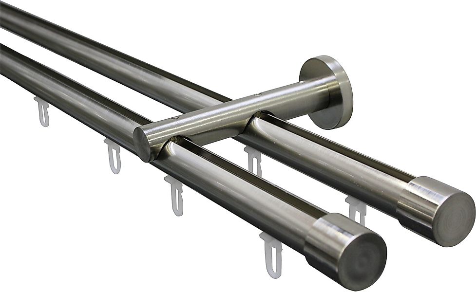 GARDINIA Gardinenstange Set Isa 2-Lauf mit günstig online kaufen