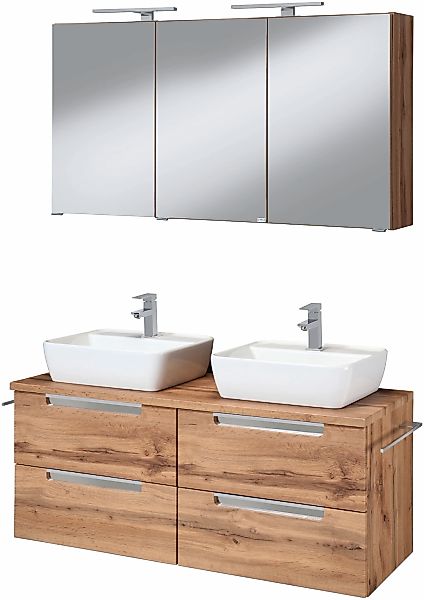 welltime Badmöbel-Set "Malibu" Set, 2 Stk. tlg. Breite 120 cm, mit Soft-Clo günstig online kaufen