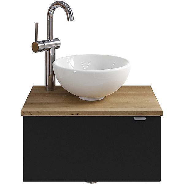 Pelipal Einzelwaschtisch Serie 6915 51 cm Schwarz mit Softclose günstig online kaufen