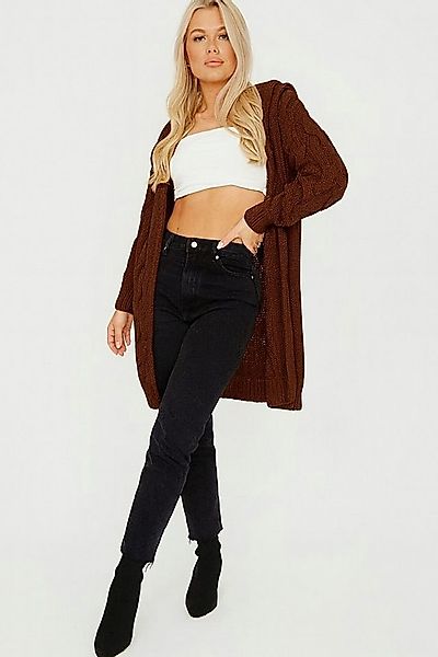 Worldclassca Longstrickjacke Worldclassca Strickjacke Cardigan Kapuze Stric günstig online kaufen