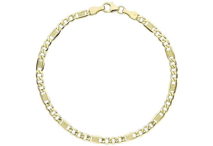 Schmuck Krone Goldarmband 3,8mm Panzer-Steg Armband aus 333 Gelbgold, 19cm, günstig online kaufen