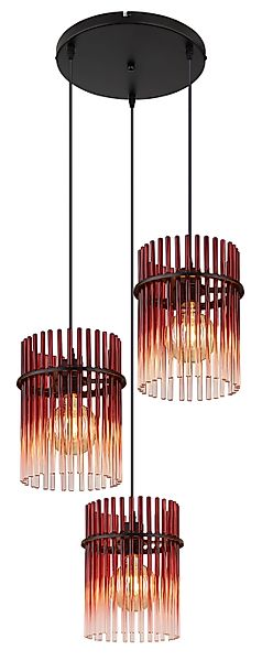 GLOBO LIGHTING Hängeleuchte »GORLEY« E27 1 Stk. Hängelampe Glasstäbe brimbe günstig online kaufen