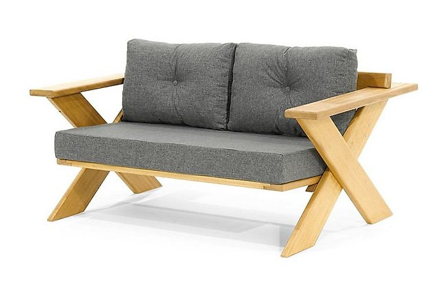 JVmoebel 2-Sitzer Hellbeiges Zweisitzer Sofa Moderne Terrassen Möbel Edle G günstig online kaufen