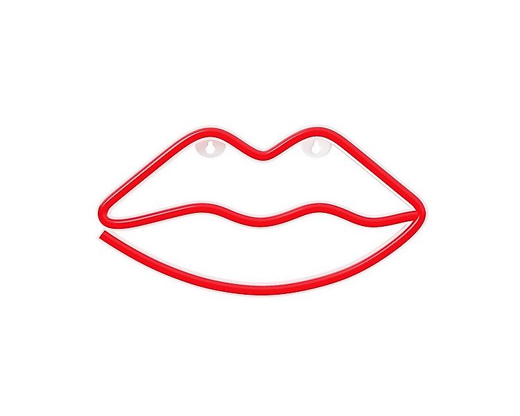 Forever Light LED Dekolicht Forever Light Neon LED-Leuchte Lippen rot – FLN günstig online kaufen
