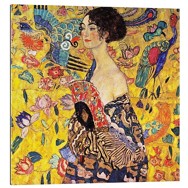 Posterlounge Wandbild Dame mit Fächer, Gustav günstig online kaufen