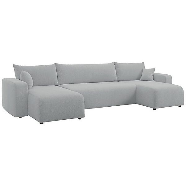 Selsey Ecksofa PIANONI, mit Schlaffunktion, Bettkasten und Bouclé-Bezug günstig online kaufen