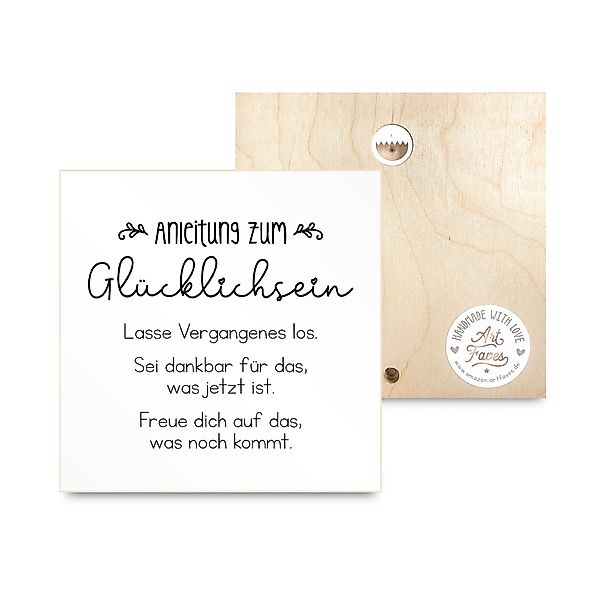 ARTFAVES Holzbild Holzschild mit Spruch - günstig online kaufen