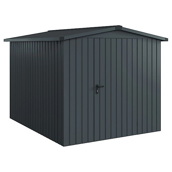 Hörmann EcoStar Gerätehaus Euroline Satteldach 1-flg 237 x 278 cm Anthrazit günstig online kaufen