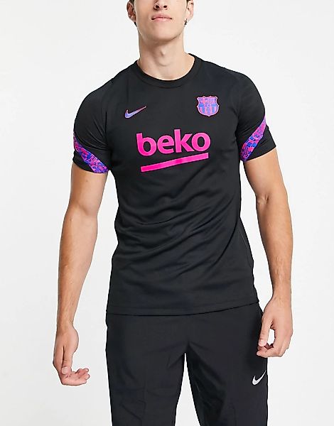 Nike Football – FC Barcelona – Strike – T-Shirt in Schwarz günstig online kaufen