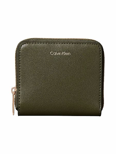 Calvin Klein Geldbörse "FOIL LOGO MEDIUM ZIP AROUND" Damen Portemonnaie, Ge günstig online kaufen