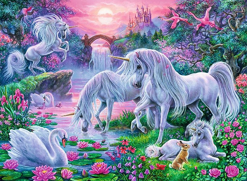 Einhörner Im Abendrot - Xxl Puzzle 150 Teile günstig online kaufen