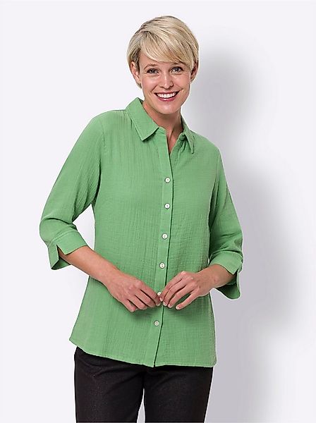 Sieh an! Klassische Bluse Baumwollbluse . günstig online kaufen