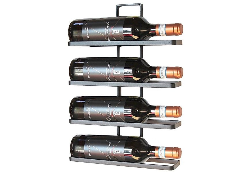 DanDiBo Blumenhocker 2x Metall Schwarz Wand 4-Wine erweiterbar Flaschenrega günstig online kaufen