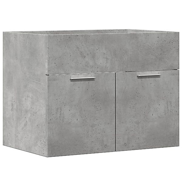 vidaXL Badezimmer-Set Waschbeckenunterschrank Betongrau 60x38,5x46 cm günstig online kaufen