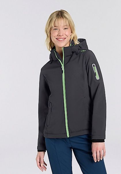 CMP Softshelljacke WOMAN JACKET ZIP HOOD sportlicher Stil, wärmend, wind- u günstig online kaufen