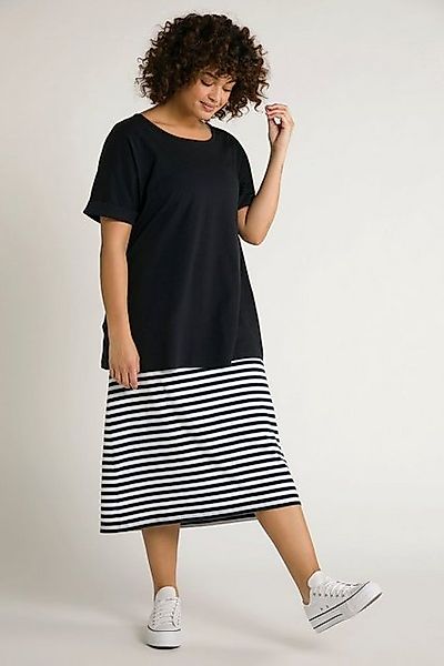 Ulla Popken Jerseykleid Bellieva-Kleid Jersey oversized doppellagig GOTS Sc günstig online kaufen