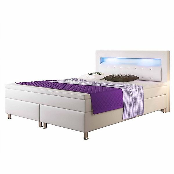 interbed Boxspringbett Monaco 180x200 cm Kunstleder PU (Komplettbett, inkl. günstig online kaufen