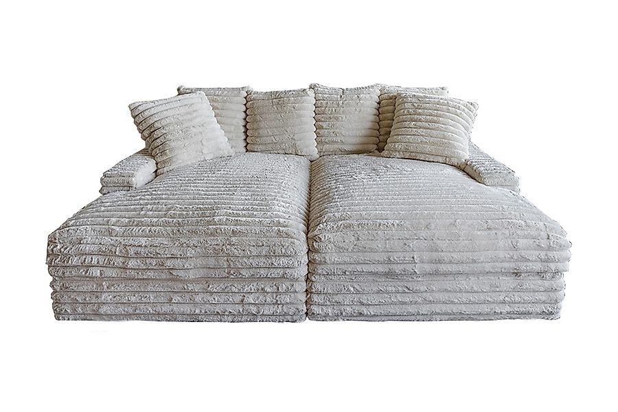 KAWOLA Big-Sofa CADY Cordsofa cremeweiß - günstig online kaufen