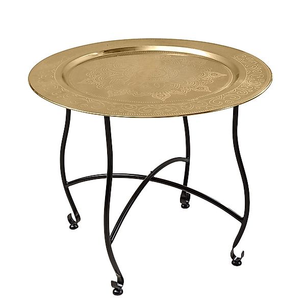 riess-ambiente Couchtisch MARRAKESCH Ø60cm messing gold günstig online kaufen