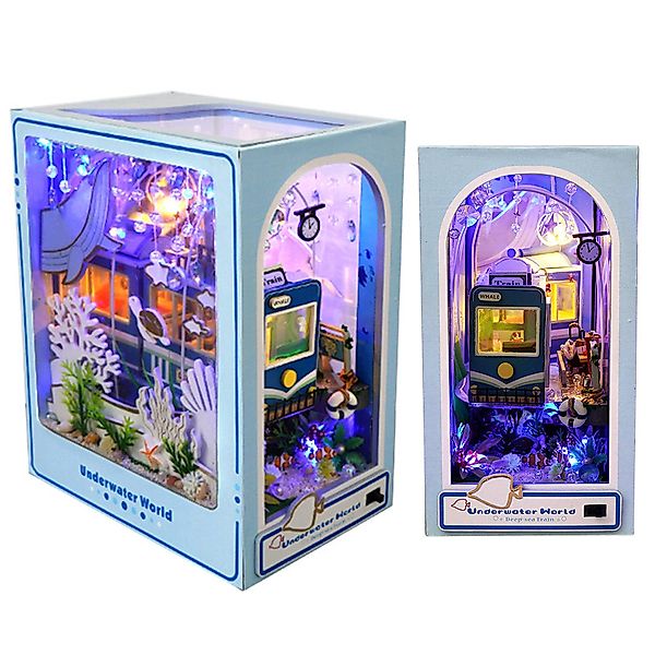 MODFU 3D-Puzzle Buchstütze Miniatur Holz Bücherregal günstig online kaufen