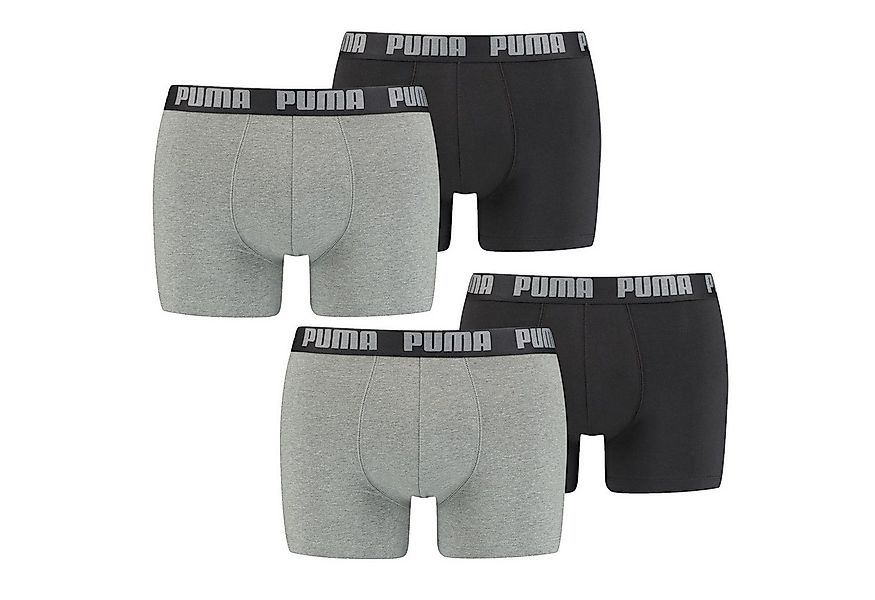 PUMA BODYWEAR Boxershorts Basic (3-St) elastischer Logo-Bund, Baumwollmix, günstig online kaufen