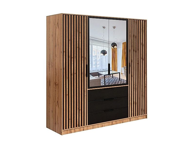 Compleo Kleiderschrank mit 3 Schubladen und günstig online kaufen
