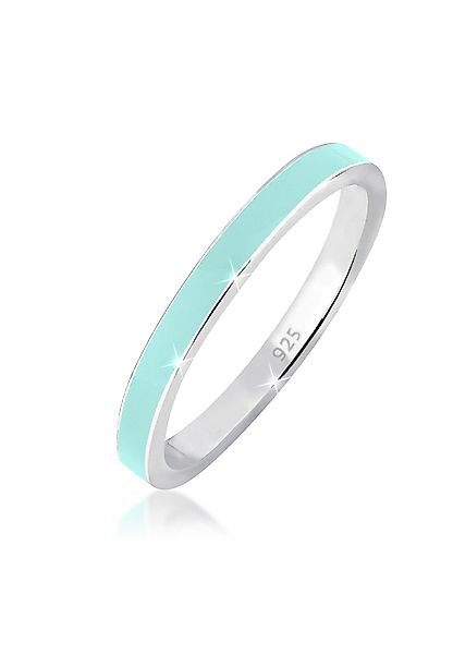 Elli Fingerring Stapelring Basic Emaille 925 günstig online kaufen